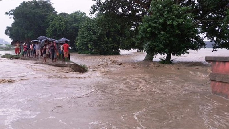 बाढीबाट सुनसरीमा पाँच सयभन्दा बढी परिवार प्रभावित