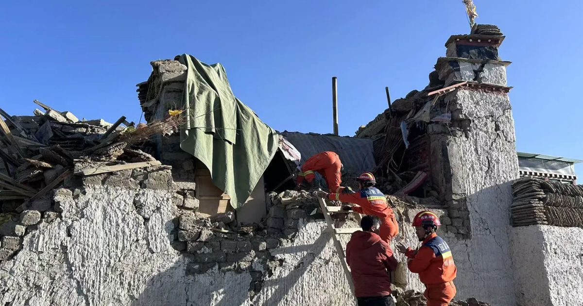 तिब्बतको भूकम्पमा परि ९५ जनाको मृत्यु, १३० घाइते