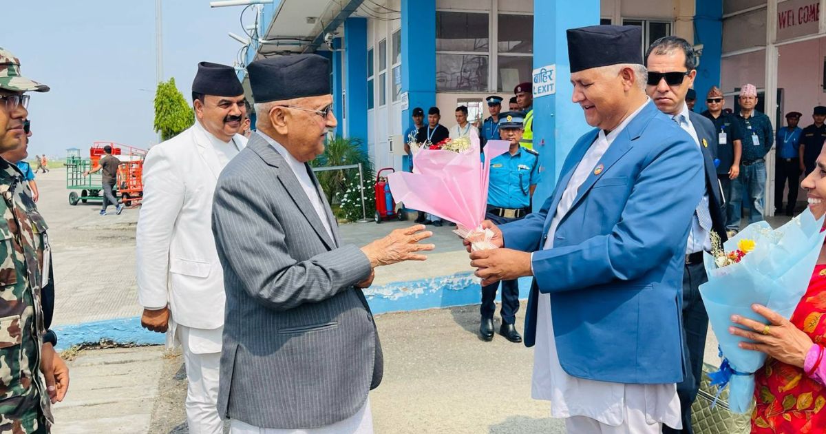 बुद्ध जयन्ती मनाउन प्रधानमन्त्री ओली लुम्बिनीमा