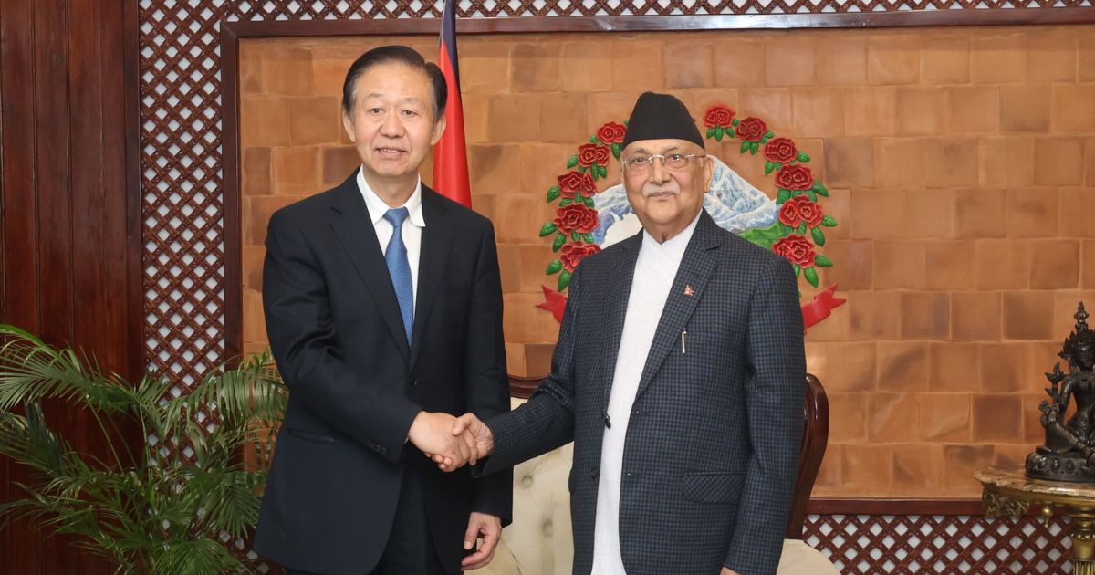 प्रधानमन्त्रीसँग चिनियाँ जनकंग्रेसका उपाध्यक्षको शिष्टाचार भेट