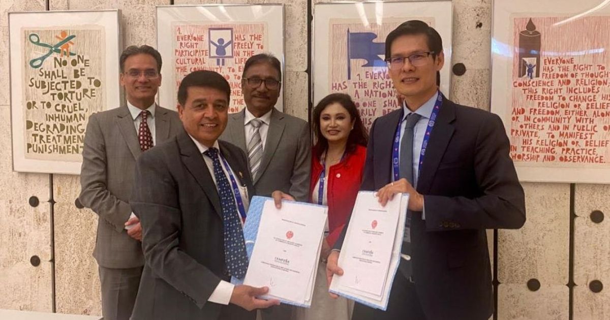 नेपाल-कम्बोडिया व्यापार सहकार्य सुदृढ गर्न समझदारीपत्रमा हस्ताक्षर