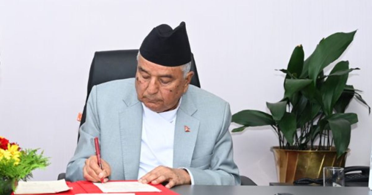 विशेष सेवा ऐन संशोधन विधेयक राष्ट्रपतिद्वारा प्रमाणीकरण