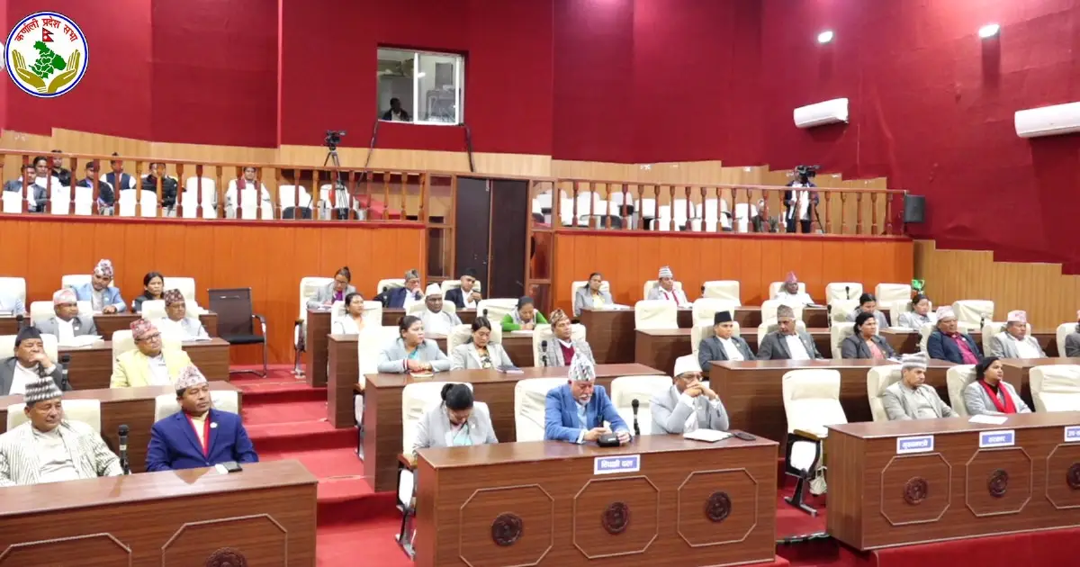 माघ २५ देखि रोकिएको कर्णाली प्रदेश सभाको बैठक आज दिउँसो बस्ने