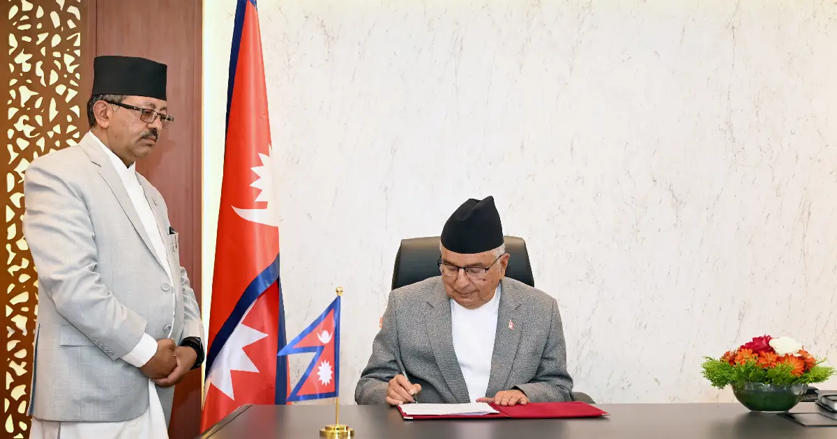 राष्ट्रपति रामचन्द्र पौडेलद्वारा ‘वैकल्पिक, विकास वित्त परिचालन विधेयक, २०८३’ प्रमाणीकरण