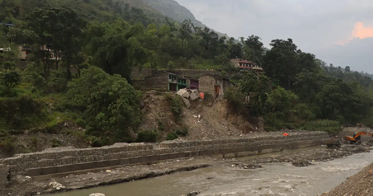 २ करोड ७१ लाखको लागतमा म्याग्दी नदी किनारमा ‘कम्पोजिट’ पर्खाल निर्माण, १७ परिवार लाभान्वित