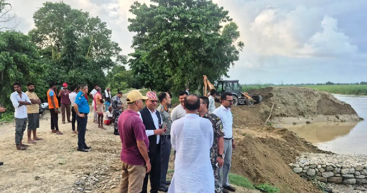 वाग्मती र बकैयाको जीर्ण बाँधले रौतहटका दर्जनौँ बस्ती बाढीको उच्च जोखिममा