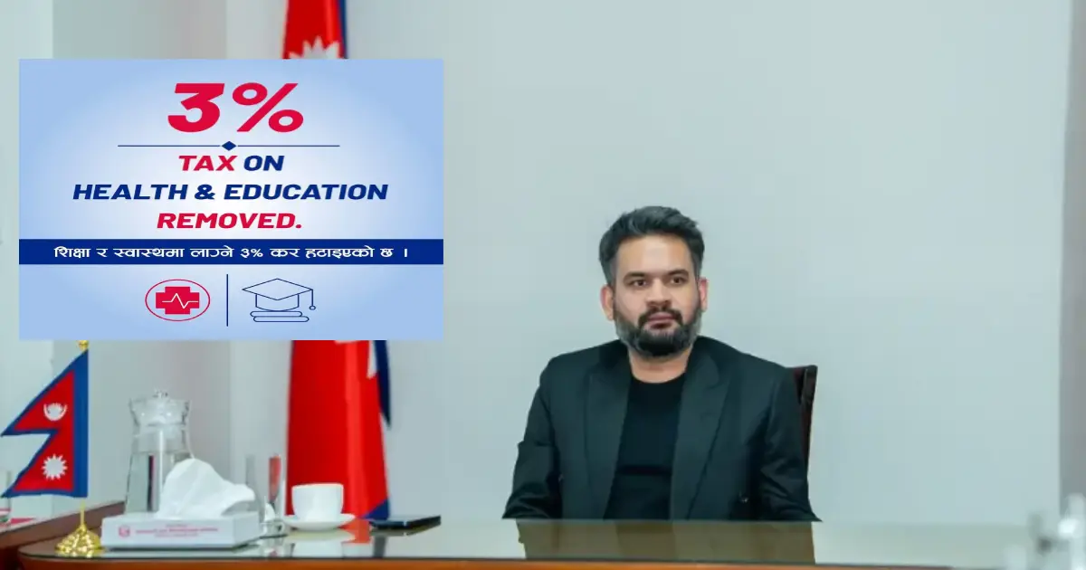 शिक्षा र स्वास्थ्यमा ३ प्रतिशत कर फिर्ता गर्ने निर्णयको स्वागत, विद्युतको कर पनि हटाउन माग