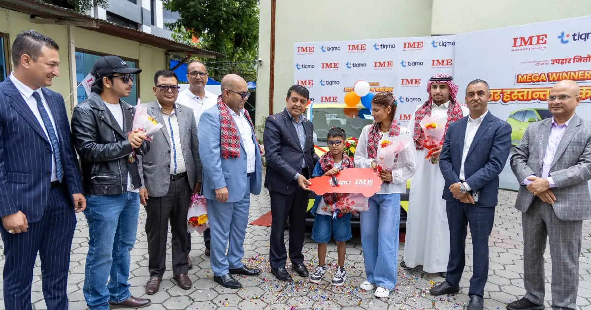 साउदीबाट आइएमईमार्फत पैसा पठाउँदा विराटनगरका अभिषेकले जिते वीवाइडी कार