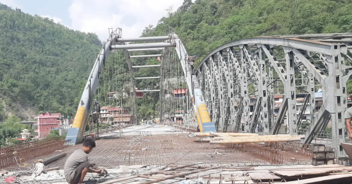 कालीगण्डकी नदीमाथिको आधुनिक ‘सिग्नेचर व्रिज’ निर्माण अन्तिम चरणमा, ९५ प्रतिशत काम सम्पन्न