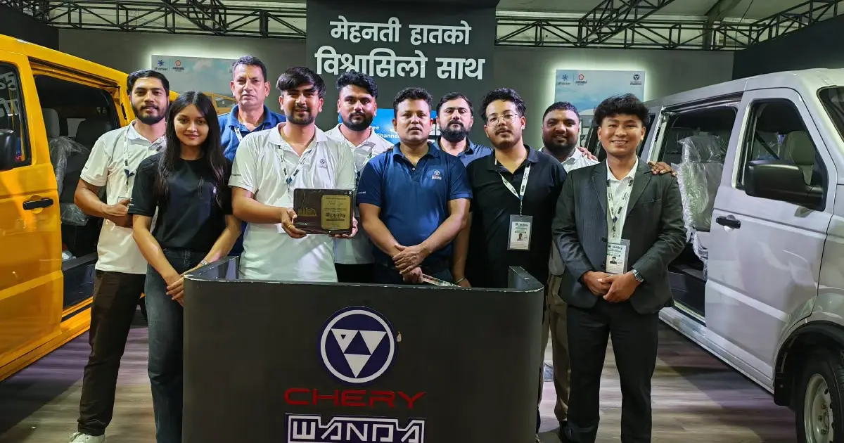 नाइमा एक्स्पोमा चेरी वान्डाका विद्युतीय गाडीमा ग्राहकको आकर्षण, उल्लेख्य संख्यामा बुकिङ