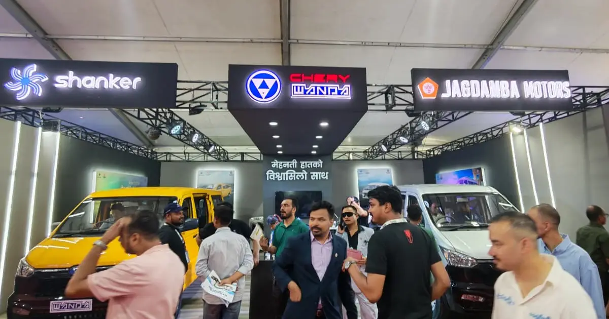 नाइमा एक्स्पोमा चेरी वान्डाका विद्युतीय भ्यान सार्वजनिक, बिना धितो हायर पर्चेज सुविधा उपलब्ध