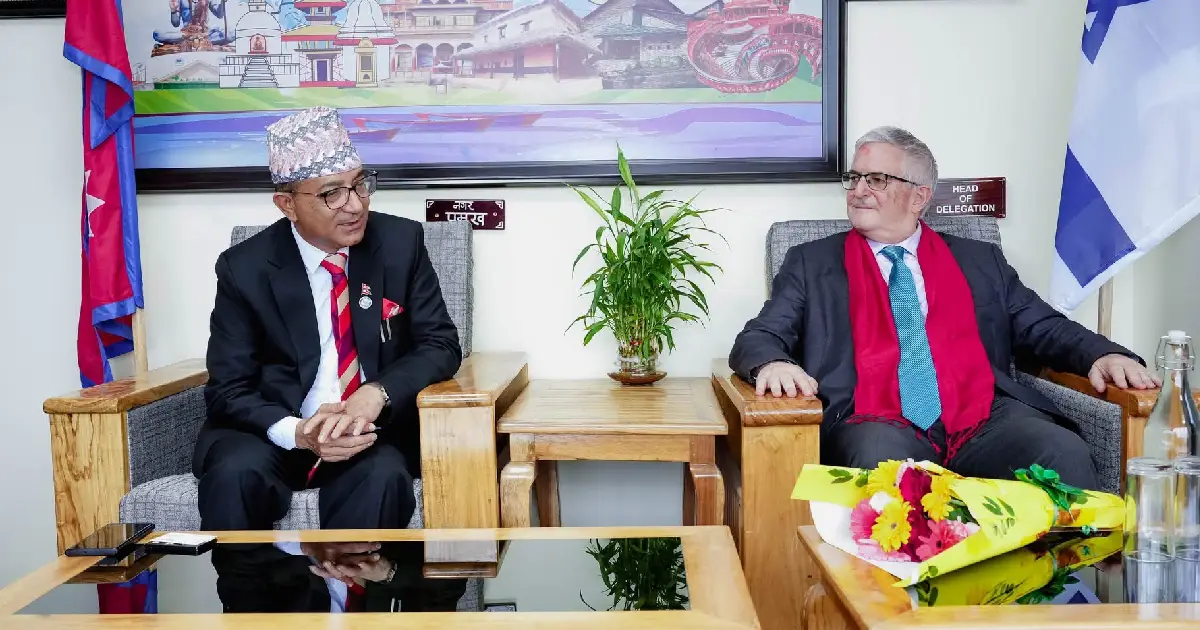 पोखराका मेयर धनराज आचार्य र इजरायली राजदूतबीच भेट, कृषि, पर्यटन र सीधा उडानबारे छलफल