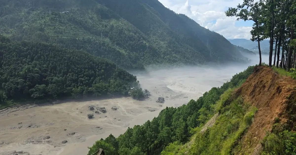 भोटेकोशी बाढीबाट बाह्र जलविद्युतमा क्षति