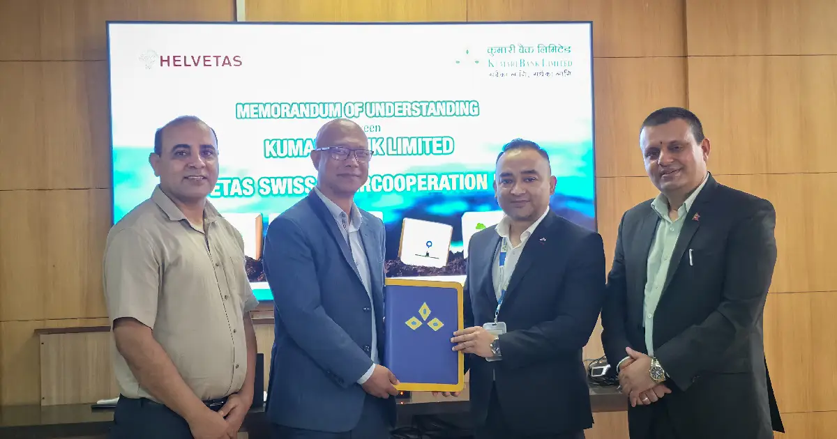 हरित उद्यमी र किसानलाई वित्तीय सहयोग पुर्‍याउन कुमारी बैंक र हेल्भेटास नेपालबीच सम्झौता