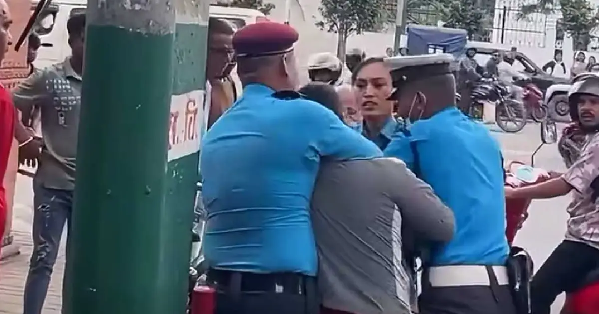 बानेश्वरमा ड्युटीरत महिला प्रहरीमाथि हातपात गर्ने युवक पक्राउ