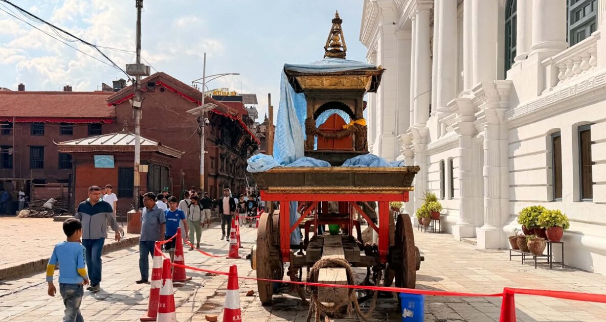 वसन्तपुरमा यसरी हुँदैछ इन्द्रजात्राको तयारी
