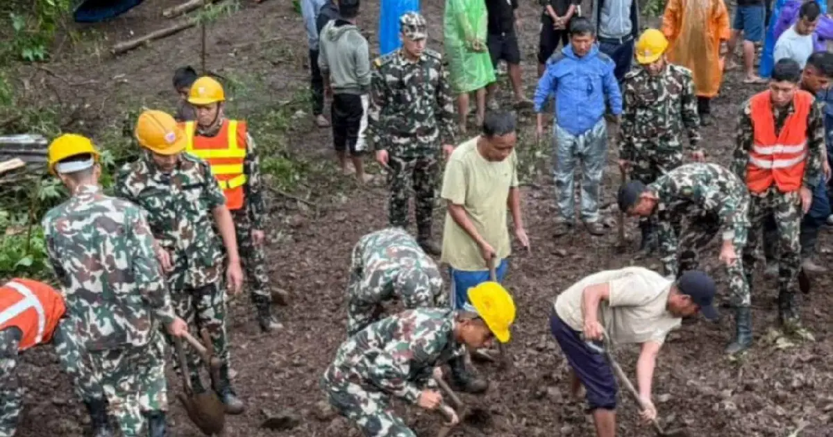बाढी, पहिरो र डुबान प्रभावित क्षेत्रमा नेपाली सेनाद्वारा खोज तथा उद्धार कार्य तीव्र
