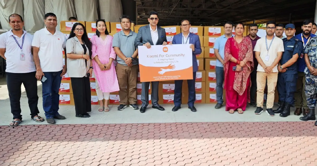 शाओमी नेपालद्वारा बाढीपहिरो प्रभावितलाई २०० सेट घरायसी सामग्री सहयोग