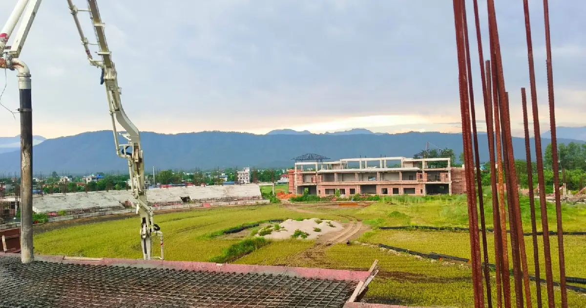 गौतमबुद्ध क्रिकेट रंगशालाको लागत बढेर ८६ करोड नाघ्यो, म्याद थपको तयारी