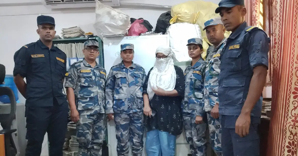 भैरहवामा दुई करोड ५१ लाखभन्दा बढी मूल्यको सुनका गरगहनासहित एक महिला पक्राउ
