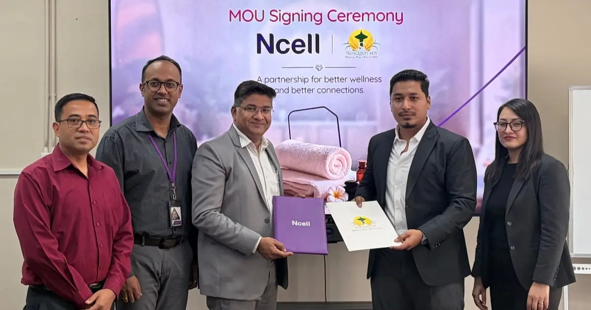 एनसेलका ग्राहकलाई ट्रान्क्विलिटी स्पामा स्पा तथा सौन्दर्य सेवामा विशेष छुटको व्यवस्था
